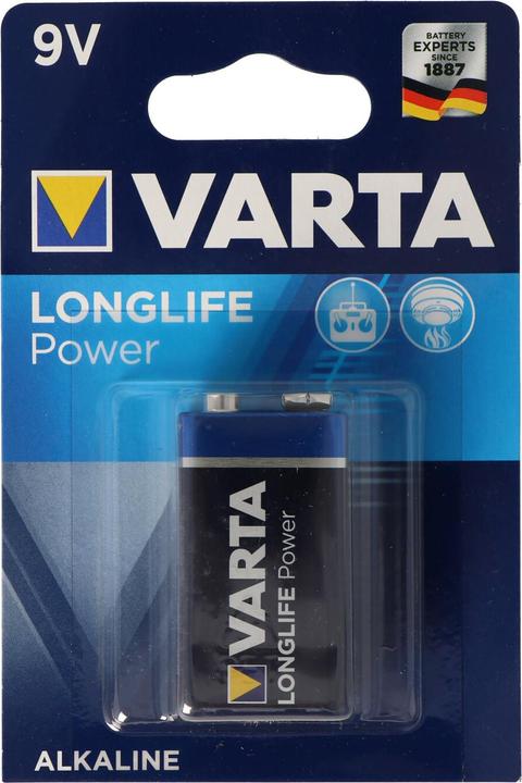 Actual product image Varta LONGLIFE Power (1 pcs., 9V Block, 580 mAh)