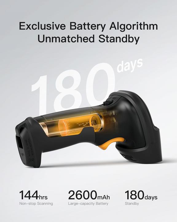 Actual product image Inateck Barcodescanner 60 black/green (BCST-60 black/green) (1D barcodes)