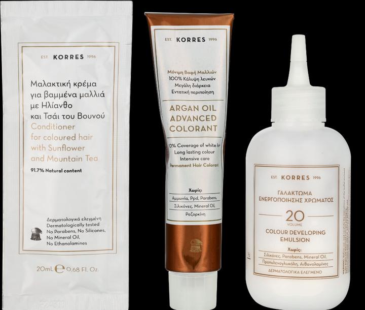 Image du produit Korres Colorant pour cheveux à l'huile d'argan (7,0 Blonde)