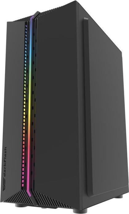 Immagine prodotto Darkflash Tech DK151 computer case LED con 3 ventole (nero) (mATX, ITX, ATX)