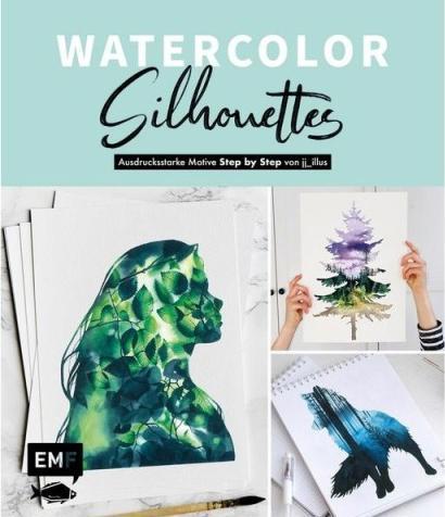 Produktbild Buch Aquarell Watercolor Silhouettes (Deutsch, Jessica Janik, 2022)