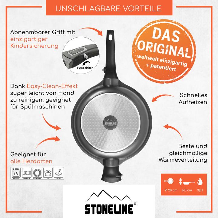 Produktbild Stoneline Imagination PLUS Schmorpfanne 28cm (28 cm, Bratpfanne, Aluminium)