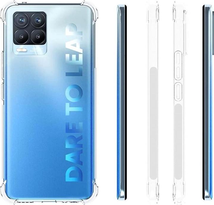 Actual product image Screenguard Realme 8 5G Case Crystal Soft Airbag Bumper (Realme 8 5G)