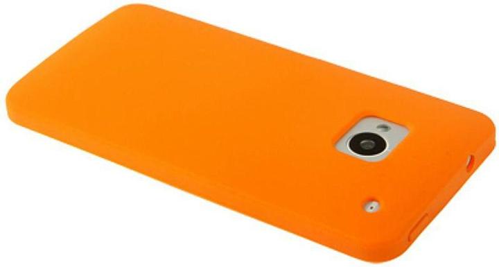Actual product image König Design Protective cover silicone case for mobile HTC One M7 Orange (HTC One M7)