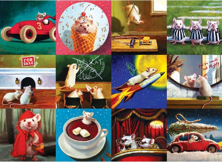 Produktbild Eurographics Funny Mice Lustige Mäuse von Lucia Heffernan (1000 Teile)