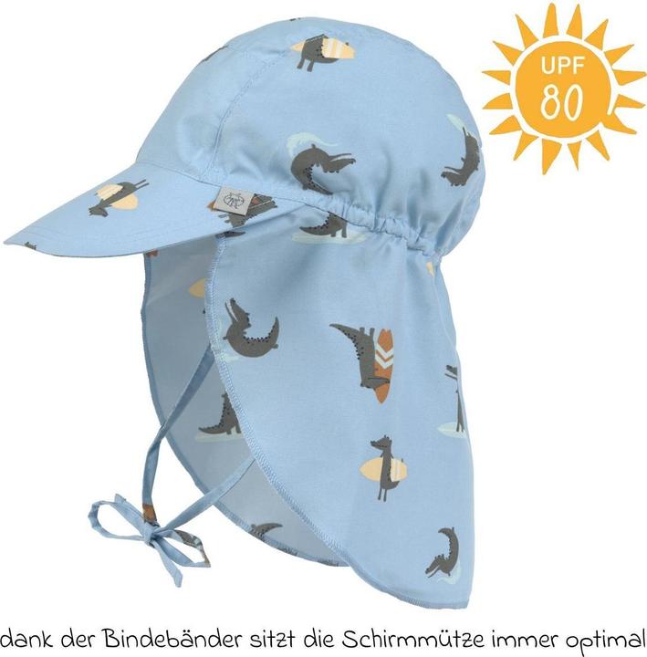 Lässig UV-Sonnenhut Crocodile sky blue