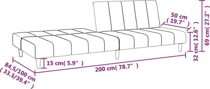 Produktbild VidaXL Sisile (2-Sitzer)