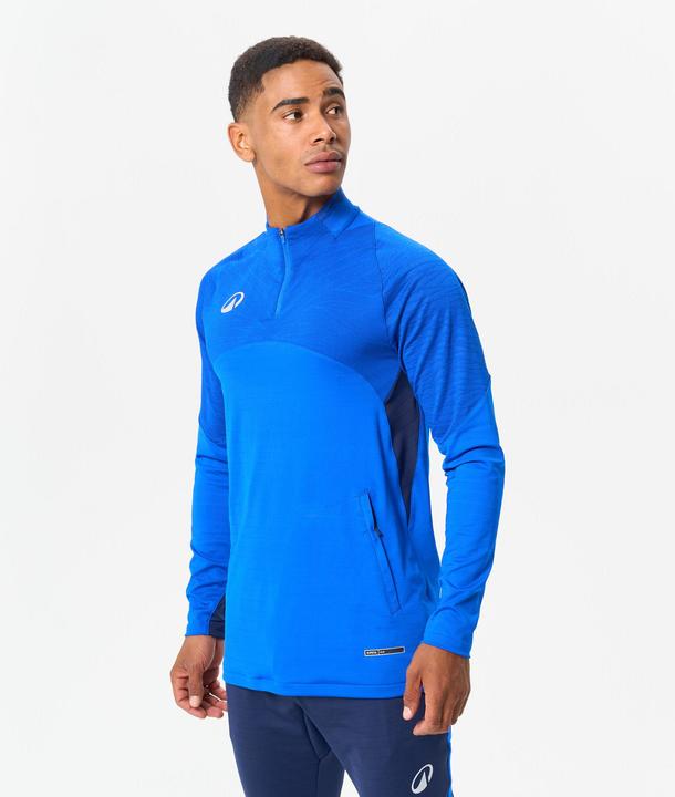 Immagine prodotto Kipsta Felpa 1/2 zip da calcio da donna/uomo - CLR blu (XL)