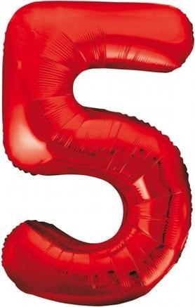 Image du produit Unique Ballon en plastique nombre "5 (1 x)