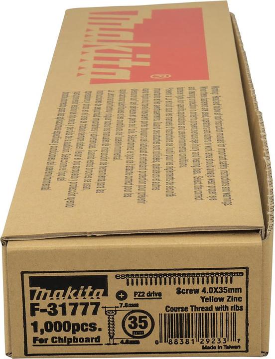 Produktbild Makita Schnellbauschrauber Span 4,0x35mm (1 Schrauben pro Stück)