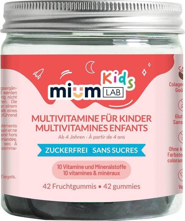 Mium Lab Vitamingummis Kinder (42 Stück, Gummies, 135 g)