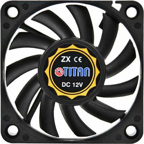Immagine prodotto Titan Ventilatore, 60 x 60 x 10 mm, con segnale tachimetrico, cuscinetto a strisciamento liquido 12 V DC (60 mm, 1 x)