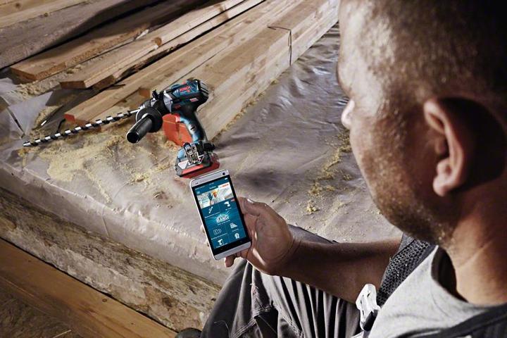 Actual product image Bosch Professional GSR 18V-85 C incl. Bluetooth module and 2 batteries (Rechargeable battery operated)
