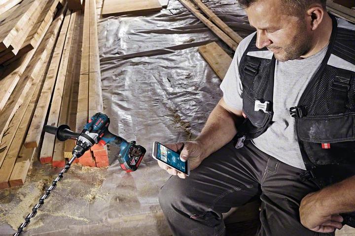 Actual product image Bosch Professional GSR 18V-85 C incl. Bluetooth module and 2 batteries (Rechargeable battery operated)