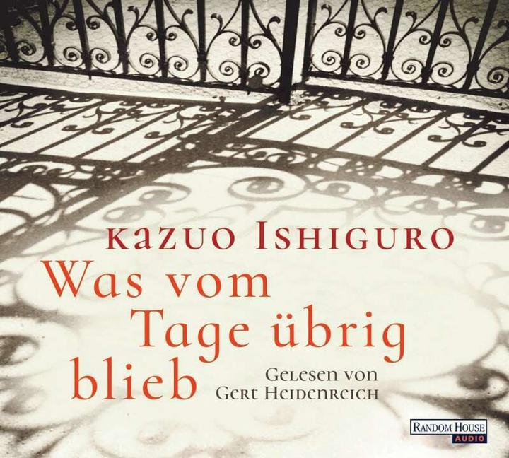 Actual product image Was vom Tage übrig blieb (German, Hermann Stiehl, Gert Heidenreich, Kazuo Ishiguro, 2017)