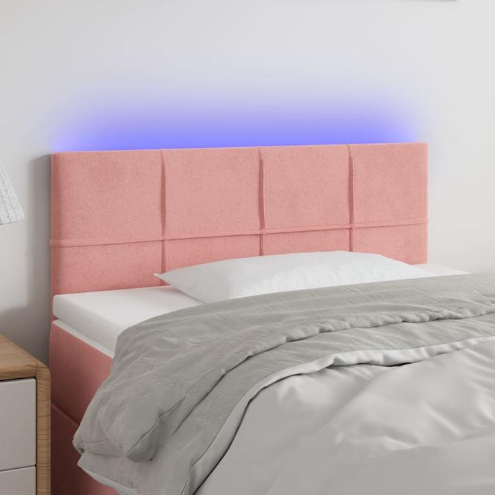 Actual product image VidaXL LED Kopfteil Samt (200 x 5 x 88 cm)