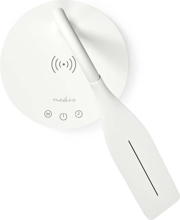 Immagine prodotto Nedis Lampada LED con caricatore wireless - interruttore dimmer - LED - 15 W - con dimmer - bianco (350 lm)