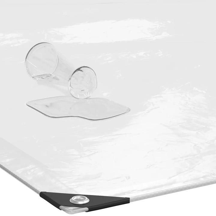 Produktbild VidaXL Transparente Plane mit Ösen 3x4 m Polyethylen durchsichtige Plane (300 x 400 cm)