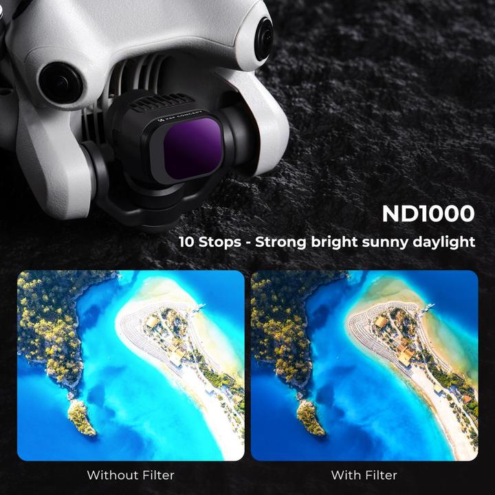 Actual product image K&F Concept Filter ND1000 for DJI Mini 4 Pro (Drone filters, DJI Mini 4 Pro)
