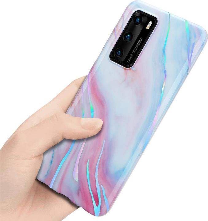 Image du produit Cadorabo Couverture IMD TPU Marbre coloré (Huawei P40)