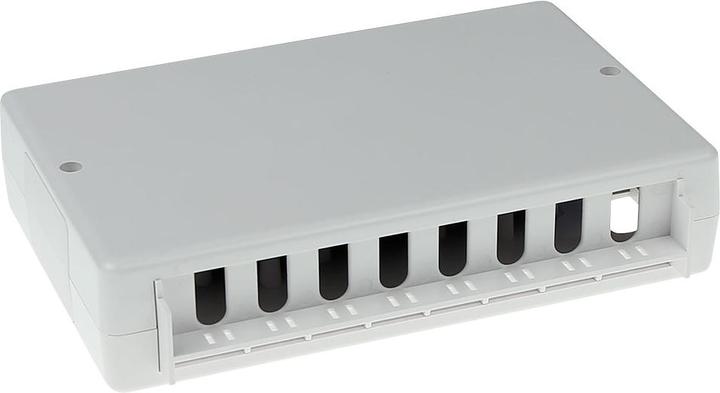 Produktbild Surface mounted box unshielded 8 ports CAT6. Type: CAT6 Mountbox c6 8 prt unshielded