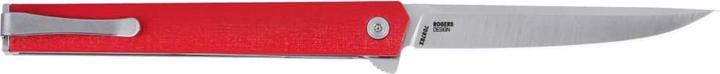 Produktbild CRKT CEO Flipper Red Silver Blade (8.50 cm)