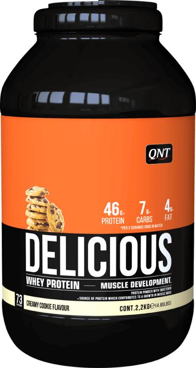 Actual product image QNT Delicious Whey Protein (Creamy Cookie, 1 pcs., 2498 g)