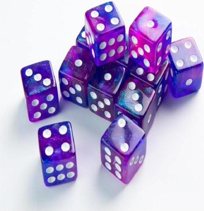 Actual product image Gamegenic Set de 12 Dés D6 - Galaxy Series : Nebula