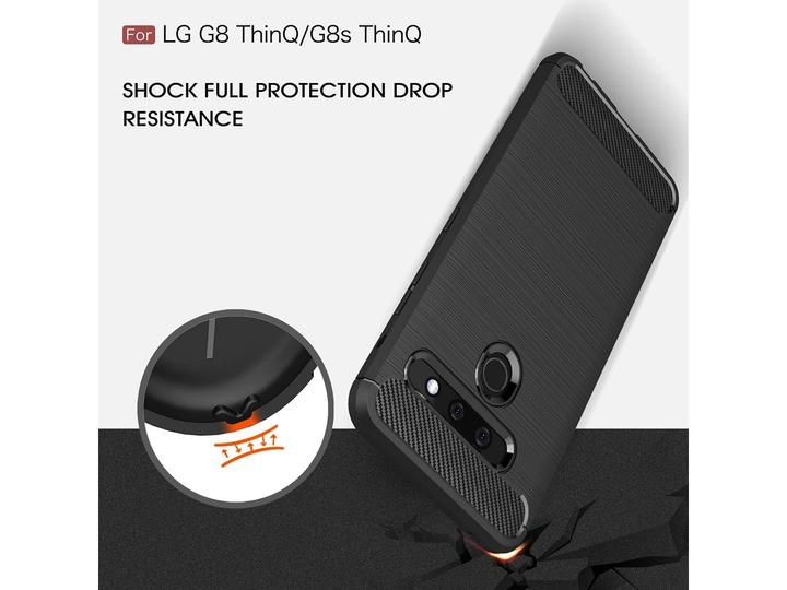 Actual product image Screenguard LG G8S ThinQ Cover Carbon Brushed Soft TPU (G8s ThinQ)