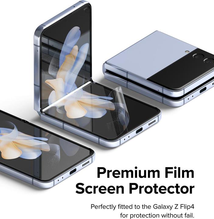 Produktbild Ringke Ringle Schutzfolie Folie 2 - Pack Galaxy Z Flip 4 (2 Stück, Samsung Galaxy Z Flip4)