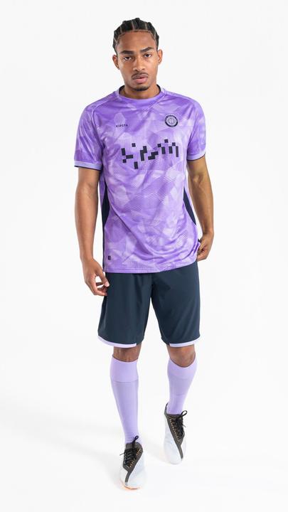 Actual product image Kipsta Men's/Women's Football Shirt short sleeve - Viralto II Parma blue/purple (L)
