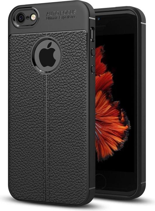 Produktbild König Design Apple iPhone 5 / 5s / SE Handy Hülle Schutz Case Back Cover Silikon Etui Schwarz (Apple iPhone 5)