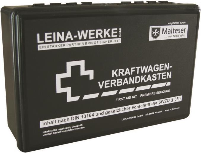 Malteser Verbandkasten Standard schwarz (Verbandskasten)