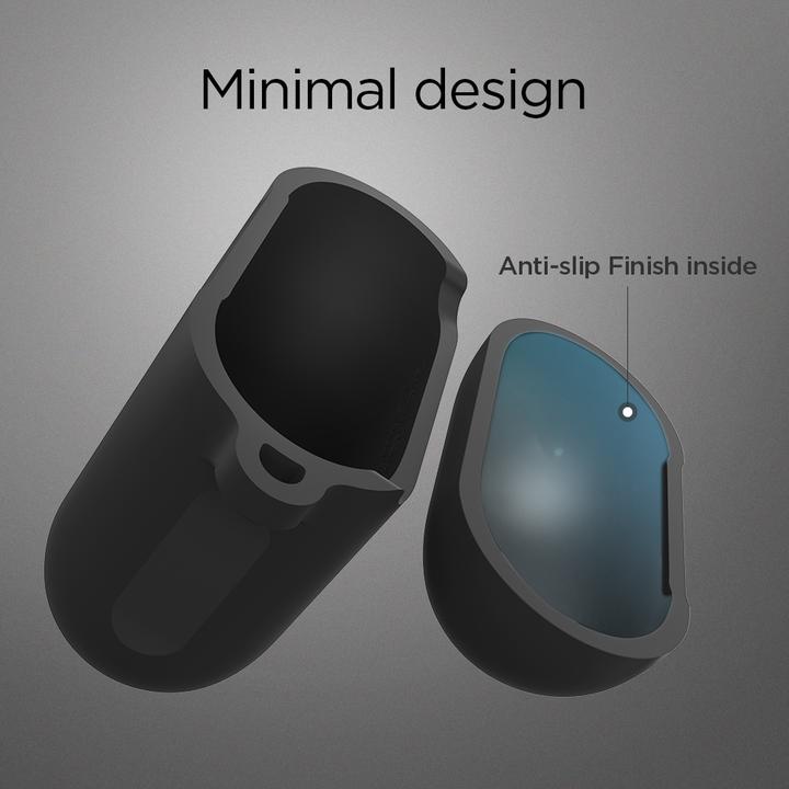 Image du produit Spigen Custodia Silicone Fit Airpods Black (Sac pour écouteurs)