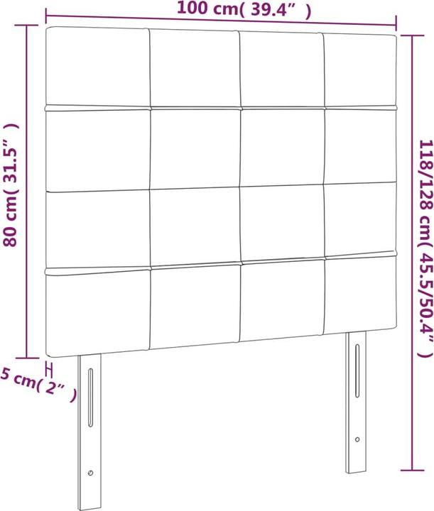 Actual product image VidaXL Chaim (100 x 5 x 128 cm)