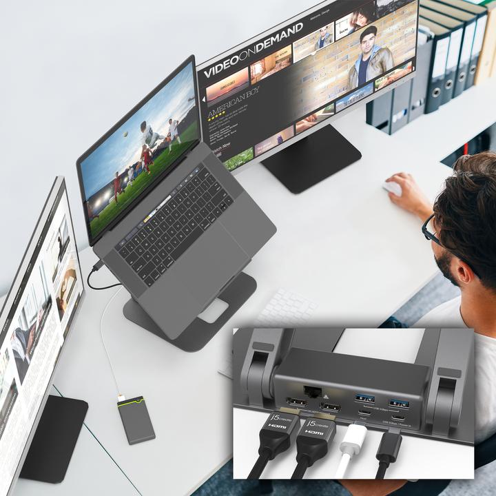 Actual product image j5Create JTS427 (USB-C, Thunderbolt, 2 Ports)