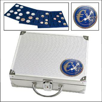 Actual product image Schwäbische Albumfabrik Aluminium coin case for all euro sets in capsules