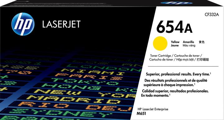 Actual product image HP 654a (Y)
