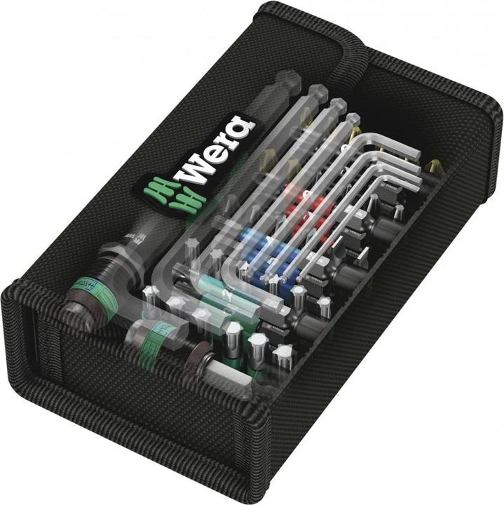 Produktbild Wera Kraftform Kompakt 100 (Innensechsrund TX M10, Innensechsrund TX M15, Innensechsrund TX M20, Kreuz Phillips PH M1, Kreuz Phillips PH M2, Innensechsrund TX M25, Innensechsrund TX M40, Kreuz Pozidriv PZ M1, Kreuz Phillips PH M3, Kreuz Pozidriv PZ M3, Innensechsrund TX M30, Kreuz Pozidriv PZ M2)
