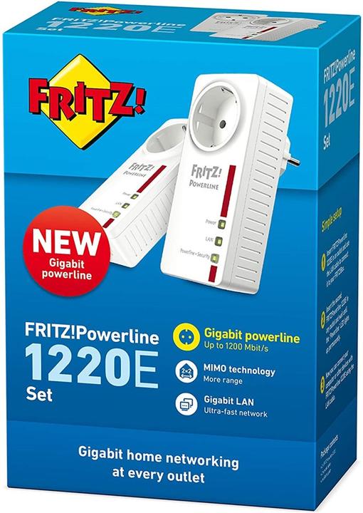 Immagine prodotto AVM FRITZ!Powerline 1220 Set International (1200 Mbit/s)