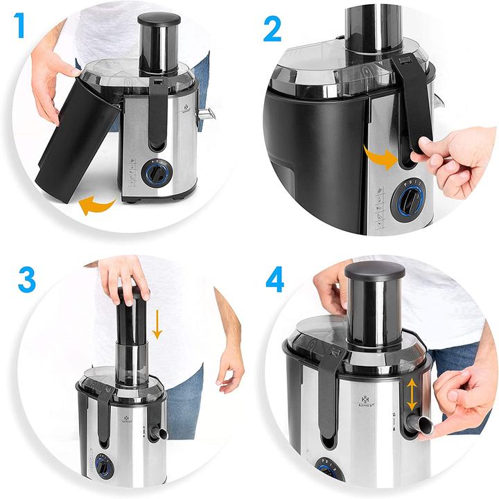 Produktbild Kesser Entsafter für Obst und Gemüse (Silber/Schwarz)