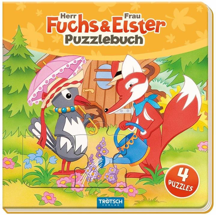 Produktbild Unser Sandmännchen Puzzlebuch mit 4 Puzzle Fuchs und Elster