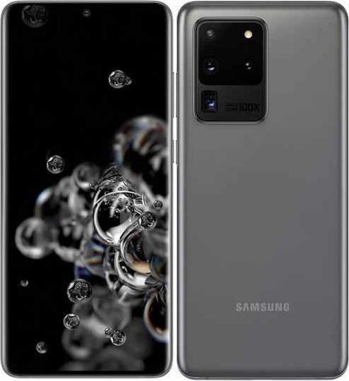 Actual product image Samsung Galaxy S20 Ultra - Mobile phone - 40 MP 128 GB - Gray (128 GB, Cosmic Gray, 6.90", Hybrid Dual SIM + eSIM, 108 Mpx, 5G)