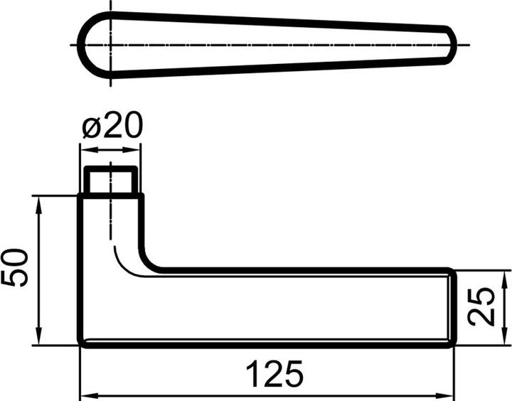 Produktbild Glutz Türdrücker 5036 Wien (Türgriff)