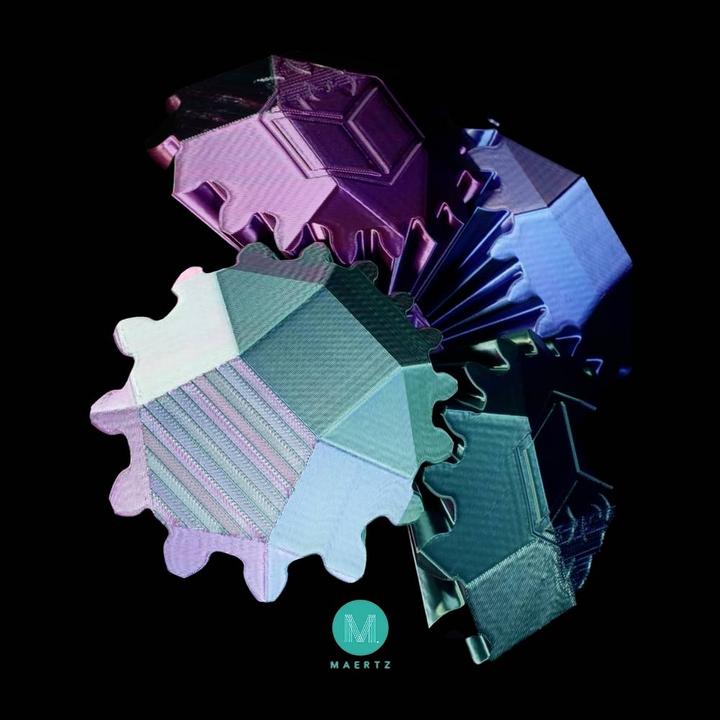 Immagine prodotto Maertz PMMA-1022-001 PMMA-1022-001 Filamento PLA Silk Silky glossy 1,75 mm 10 (PLA, 1.75 mm, 1000 g, Blu, Verde, Viola)
