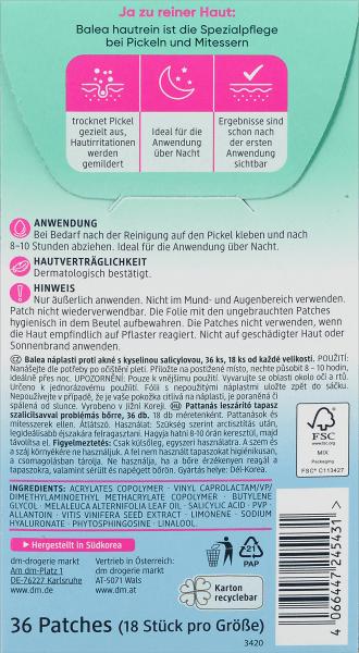 Actual product image dm Balea Anti-pimple patches