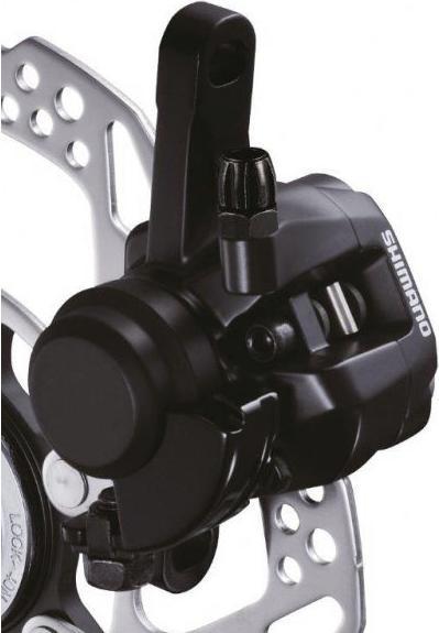 Actual product image Shimano Mechanical brake caliper BR-R317 Postmount front black (Front + Rear, Brake Caliper, 1)