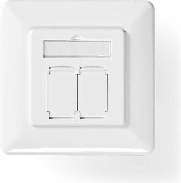 Immagine prodotto Nedis Presa di rete a muro | da incasso | 2 porte | CAT7 | diritta | presa | placcata oro | PVC | El