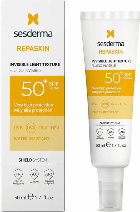 Actual product image Sesderma Repaskin Invisible Fluid Spf50 50ml (Sun cream face, SPF 30, 50 ml, 80 g)