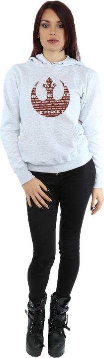 Produktbild Star Wars Rogue One I'm One With The Force Alliance Emblem Red Kapuzenpullover (XS)